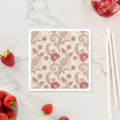 Elegantes rosa florales Whimsical Serviette (Beispiel)