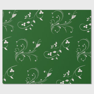 Elegantes rosa florales Wirbel-Geschenkpapier Geschenkpapier