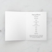 Elegantes Rosa Foto Beerdigung Gedenkmal Programm (Innenseite)