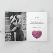 Elegantes Rosa Foto Frohes Muttertag Karte (Innenseite)