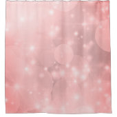 Elegantes, rosa Funkelnd Design Duschvorhang (Vorderseite)