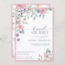 Elegantes Rosa Garden Blume Brautparty