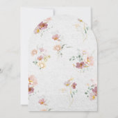 Elegantes Rosa Garten Blume Brautparty Einladung (Rückseite)