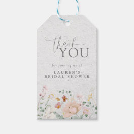 Elegantes Rosa Garten Blume Brautparty Geschenkanhänger