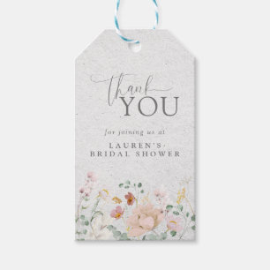 Elegantes Rosa Garten Blume Brautparty Geschenkanhänger