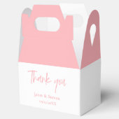 Elegantes Rosa Gastgeschenk Hochzeit Geschenkschachtel (Geöffnet)