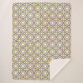 Elegantes, rosa geometrisches Sherpa-Keuschengefle Sherpadecke