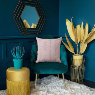 Elegantes rosa gepolstertes Lüfterdesign Kissen