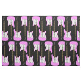 Elegantes rosa Gitarrendruckgewebe Stoff (Fat Quarter (45,7 x 55,9 cm))