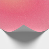 Elegantes rosa glänzendes Papier Geschenkpapier (Ecke)