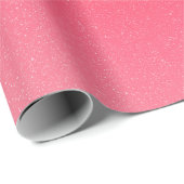 Elegantes rosa glänzendes Papier Geschenkpapier (Rolleneckpunkt)