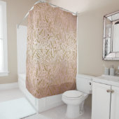 Elegantes Rosa-Glitzer-Urlaubsmuster Duschvorhang (Beispiel)