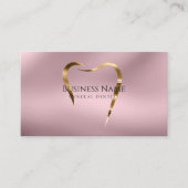 Elegantes rosa Gold Dentist Business Card Design Visitenkarte (Vorderseite)