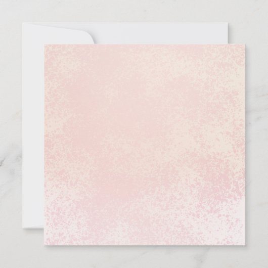 Elegantes Rosa | Gold Floral Frame Girl Confirmati Einladung (Rückseite)