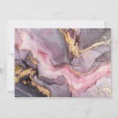 Elegantes Rosa Gold Foto 60. Geburtstag Einladung (Rückseite)