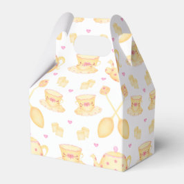 Elegantes Rosa & Gold Party Geschenkschachtel