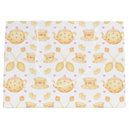 Elegantes Rosa & Gold Party Große Geschenktüte