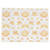 Elegantes Rosa & Gold Party Große Geschenktüte (Rückseite)