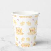 Elegantes Rosa & Gold Party Pappbecher (Rechts)