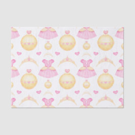 Elegantes Rosa & Gold Prinzessin Tiara Seidenpapier