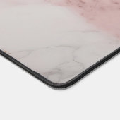 Elegantes Rosa Golden Calligraphy Name Desk Mat Schreibtischunterlage (Ecke)