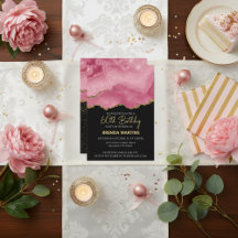 Elegantes rosa-goldenes abstraktes Marmordesign