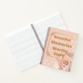 Elegantes rosa Goldtagebuch Notizblock (Innenseite)