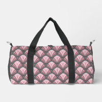 Elegantes Rosa-Grau-Art-Deco-Vintage-Muster