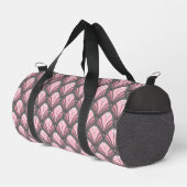 Elegantes rosa Grau Vintages Muster Duffle Bag (Rechte Ecke)