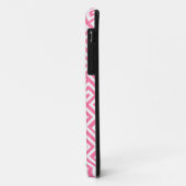 Elegantes rosa griechisches Case-Mate iPhone hülle (Hinten/Links)