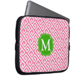 Elegantes rosa griechisches laptopschutzhülle (Vorne Rechts)