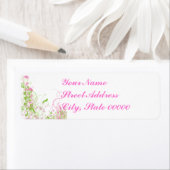 Elegantes Rosa & Grün Florals & Wirbel (Insitu)