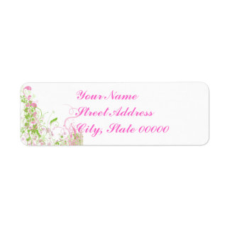 Elegantes Rosa & Grün Florals & Wirbel