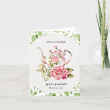 Elegantes Rosa Grüne Blume Brautparty