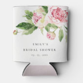 Elegantes rosa grünes Brautparty Dosenkühler (Vorderseite)