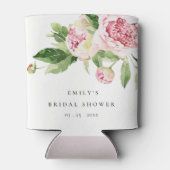 Elegantes rosa grünes Brautparty Dosenkühler (Rückseite)