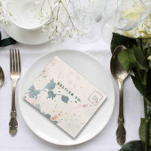 Elegantes rosa grünes Foto All In One Einladung