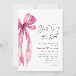 Elegantes, rosa, handgezeichnetes Brautparty Einladung