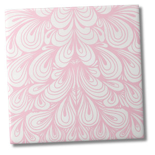 Elegantes Rosa-Hauch-Muster Fliese