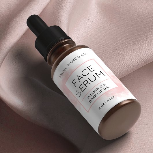 Elegantes, rosa Hautpflegelchen Kosmetisches Flasc