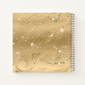 Elegantes rosa Herz Happy Valentine's Day Stilvoll Notizblock (Rückseite)