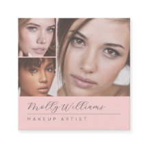 Elegantes Rosa-Hochzeits-Make-up-Schwarz Schrift 3