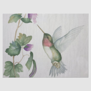 Elegantes rosa Hummingbird Aquarellpapier Seidenpapier
