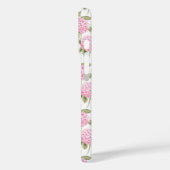 Elegantes rosa Hydragea-Blumenmuster-Monogramm Case-Mate iPhone Hülle (Rückseite / Links)