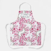 Elegantes rosa Kirschblossom Wasserfarben Schürze (Vorderseite)