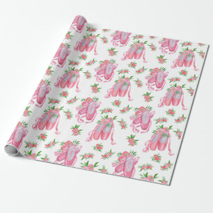 Elegantes rosa Kirschblütenmuster Aquarell Geschenkpapier