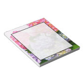 Elegantes rosa, lila blaues Blumengestein Hydrange Notizblock (angewinkelt)