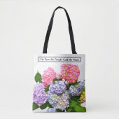 Elegantes, rosa, lila bläuliches Blumenstrauß Hydr Tasche (Vorderseite)