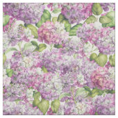 Elegantes rosa Lila Hydrangea-Blumenmuster Stoff (Muster)
