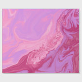 elegantes rosa lila Marmorchmuster Geschenkpapier (Flach)